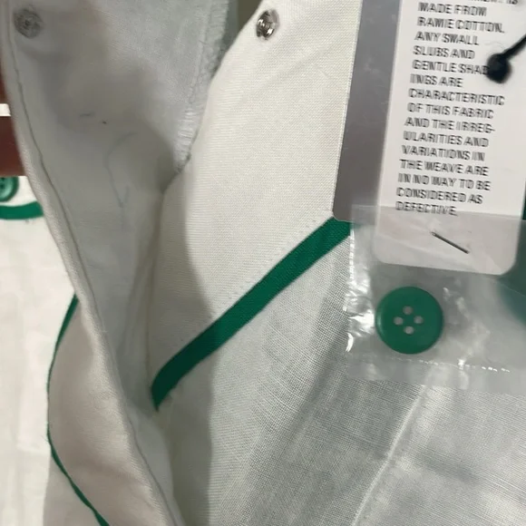 3 for $25! NWT vintage 90s White and‎ Green Women's Jacket, size s - Picture 7 of 7